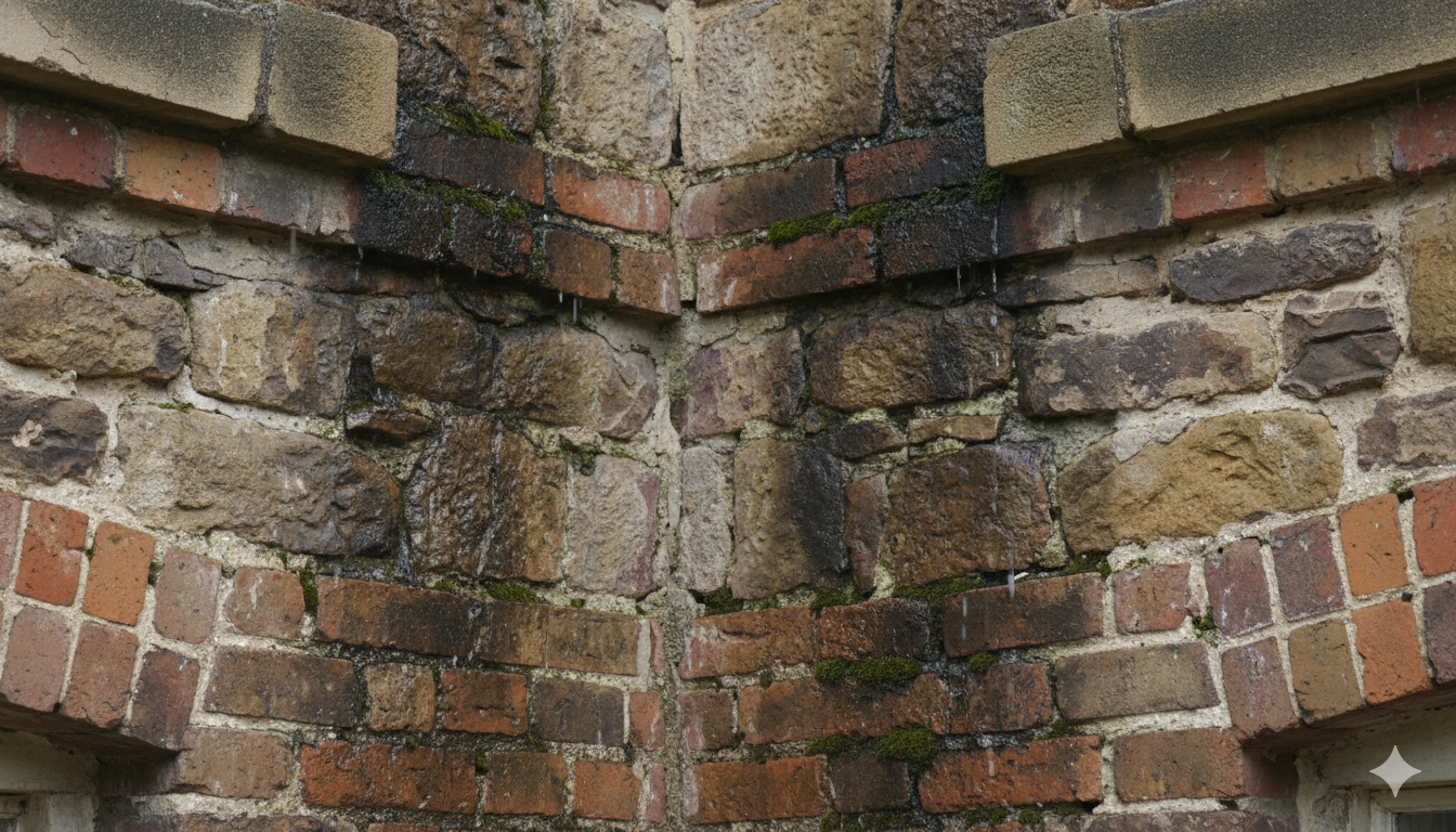 Dark spots on natural stones