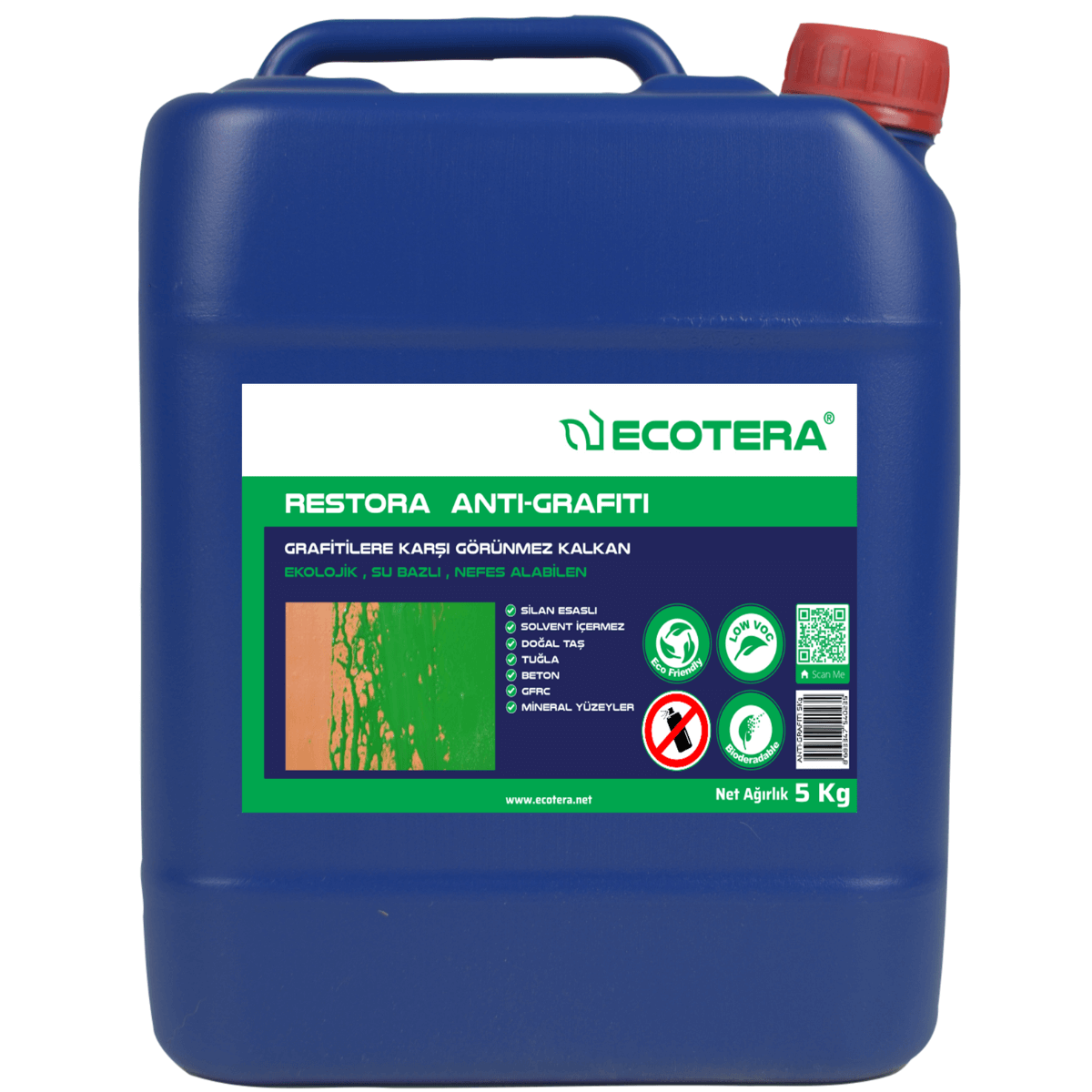 Restora Anti-Grafiti, Ekolojik Grafiti Koruma Restora Anti-Grafiti GR0108 5KG