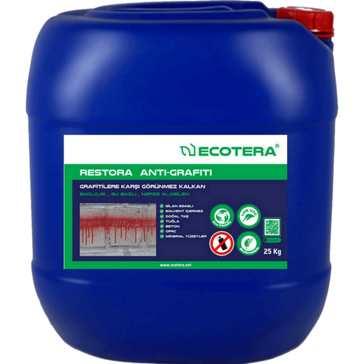 Restora Anti-Grafiti, Ekolojik Grafiti Koruma Restora Anti-Grafiti GR0108 25KG