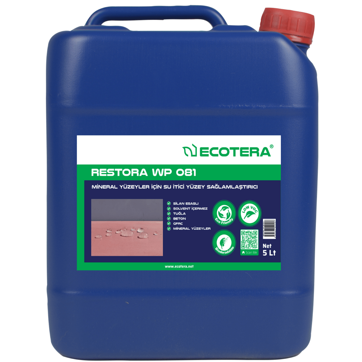 Restora WP081, Doğal Taş Konsolidasyonu & Su İtici Restora WP 081-WP0816-5LT