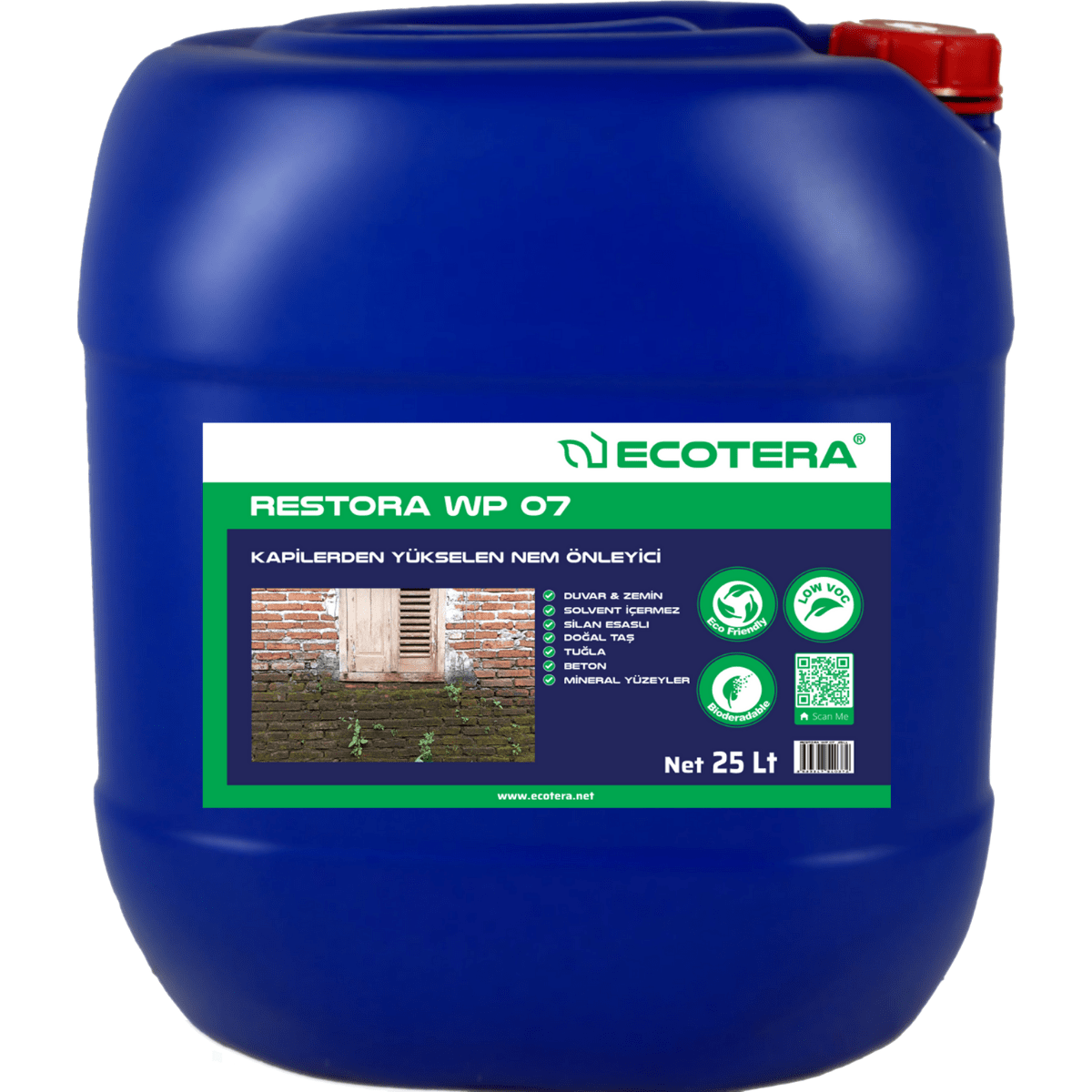 Restora WP07 - Kapiler Nem Önleme Restora WP07-WP0713-25LT