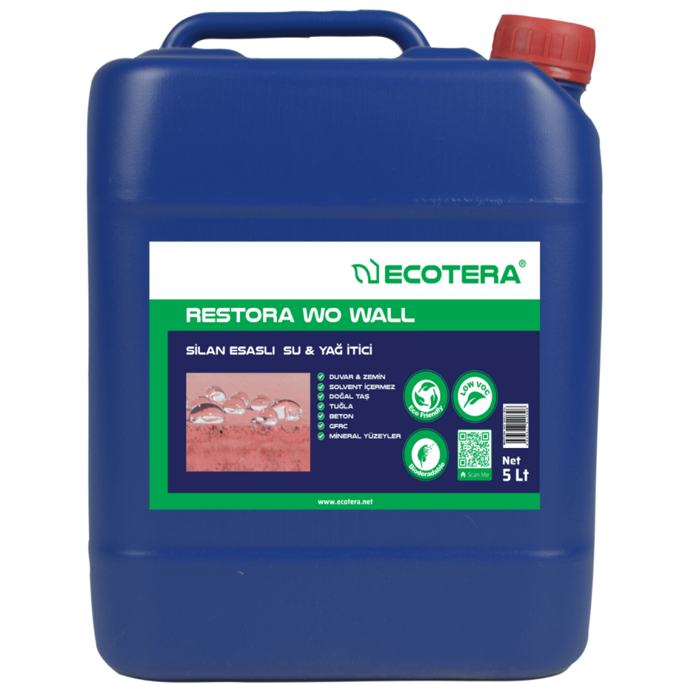 Restora WO WALL, Su & Yağ İtici Malzeme Restora WO WALL WO-0114-5LT