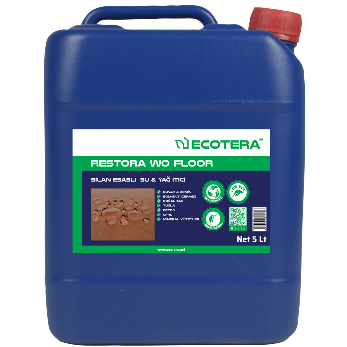 Restora WO FLOOR, Su & Yağ İtici Malzeme Restora WO FLOOR WO-0215-5LT