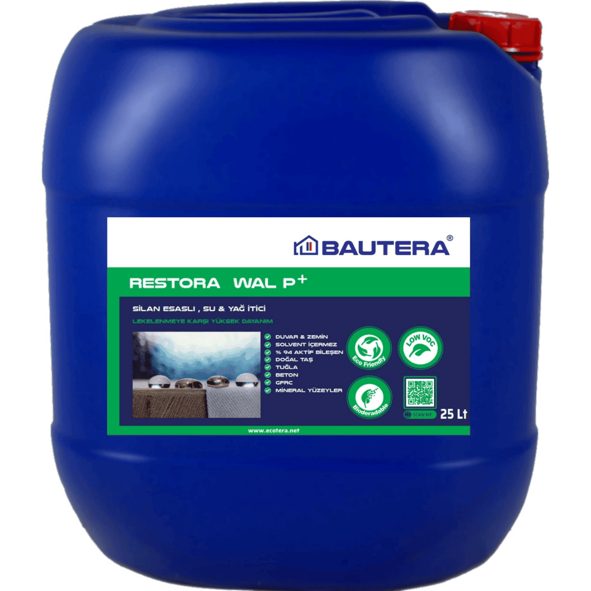 Restora WAL P+, Su & Yağ İtici Malzeme Restora WAL P+ WN 0218-25LT