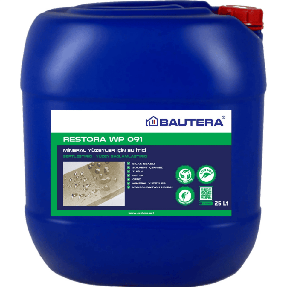 Restora WP 091, Beton Tozumazlık, Sağlamlaştırıcı, Su İtici Restora WP 091-WP 0919-25KG