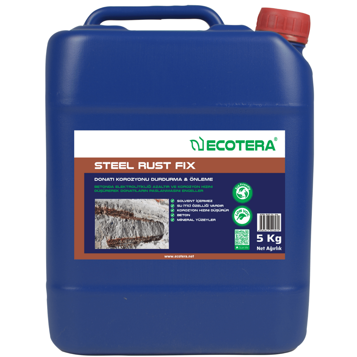 Restora Steel Rust Fix, Donatı Çeliği Korozyon Önleme Restora Steel Rust Fıx CT 0121-5KG