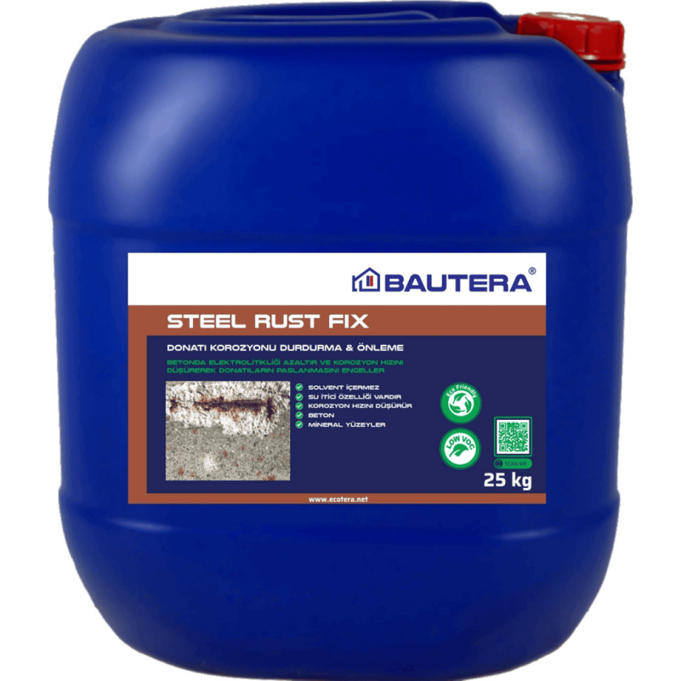 Restora Steel Rust Fix, Donatı Çeliği Korozyon Önleme Restora Steel Rust Fıx CT 0121-25KG