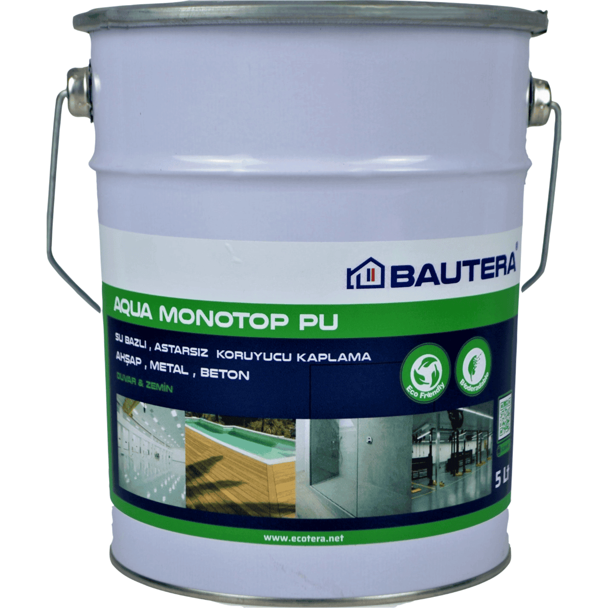 Aqua Monotop Pu, Alifatik Akrilik Poliüretan Reçine Esaslı Kaplama Aqua Monotop Pu AQ 0125-1KG