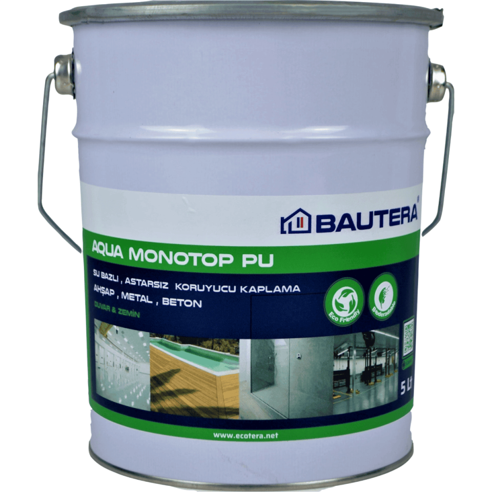 Aqua Monotop Pu, Alifatik Akrilik Poliüretan Reçine Esaslı Kaplama Aqua Monotop Pu AQ 0125-1KG