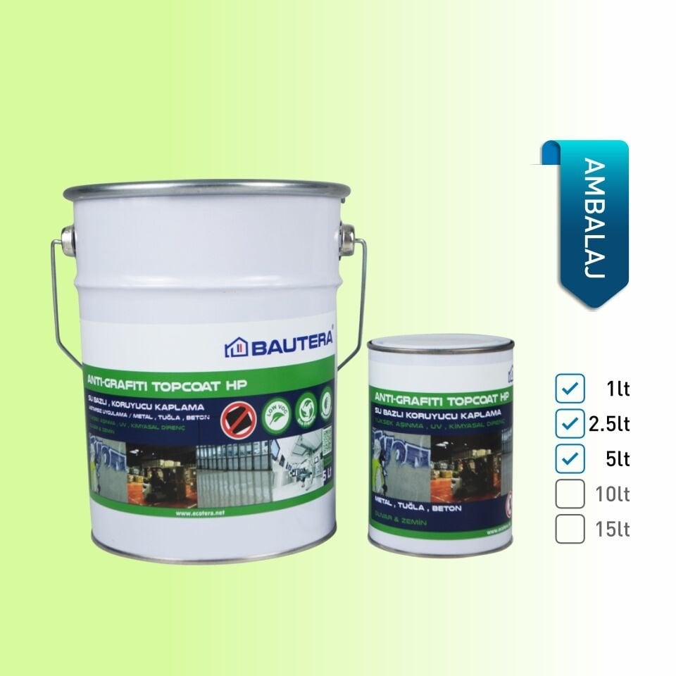 Top Coat HP, Su Bazlı Alifatik Poliüretan Kaplama Top Coat HP AG 0129-2.5LT